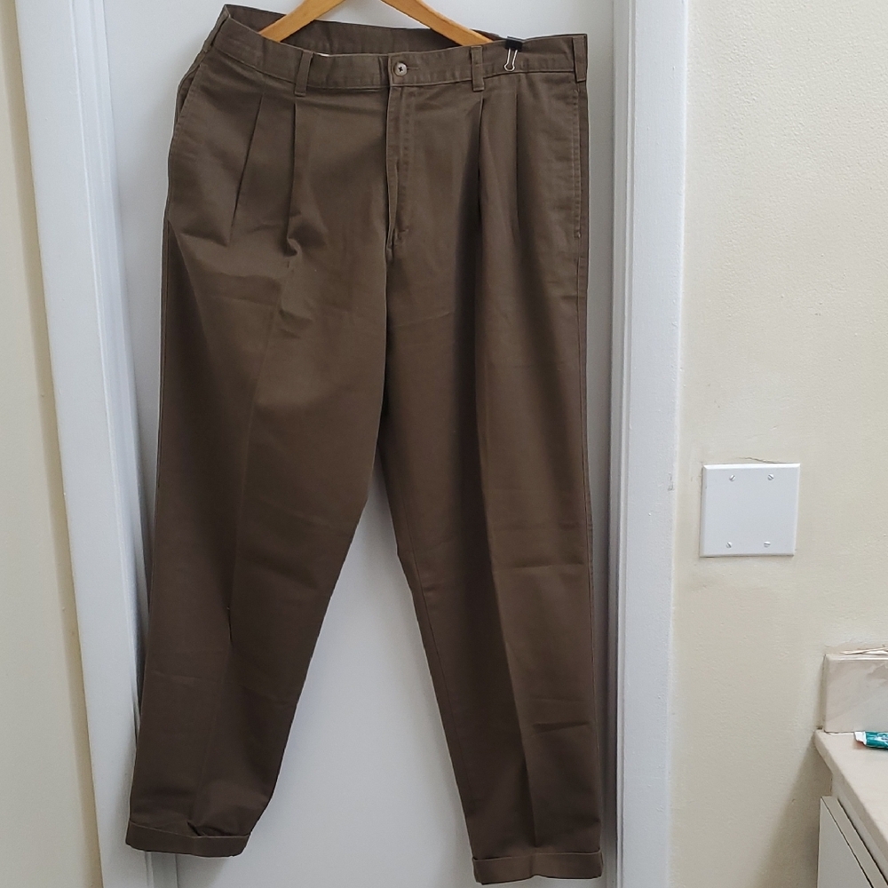 Vintage Bill Blass Men's Brown Pants Size 34 X 30